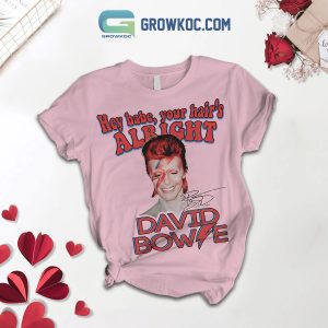 David Bowie Hey Babe Your Hair’s Alright Fleece Pajamas Set