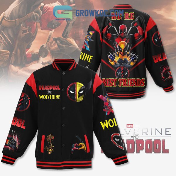 Deadpool Wolverine We’re Best Friends Baseball Jacket