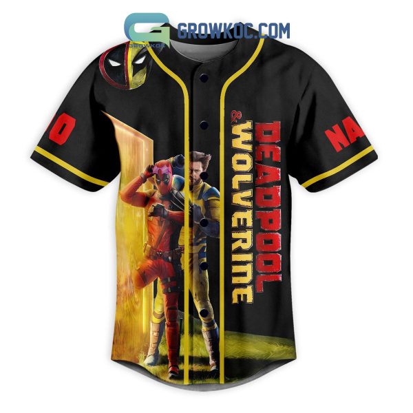 Deadpool Wolverines Let’s Kill The Fow Universe Personalized Baseball Jersey