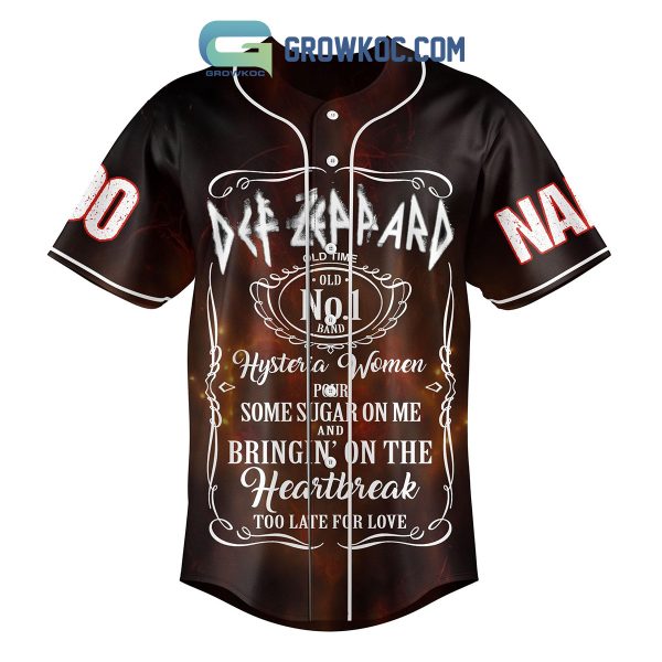 Def Leppard Bringin’ On The Heartache Personalized Baseball Jersey