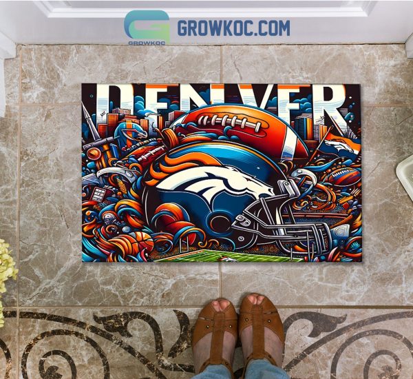 Denver Broncos Empower Field at Mile High Football Stadium Doormat