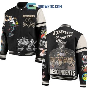 Descendents I Don’t Want To Grow Up Music Baseball Jacket