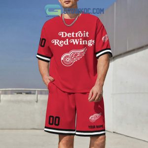Detroit Red Wings Fan Personalized T-Shirt And Short Pants