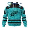 Edmonton Oilers Fight Ovarian Cancer Personalized Hoodie Shirts