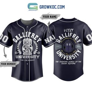 Doctor Who University of Gallifrey Personalized Baseball Jersey