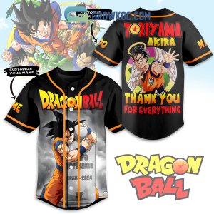 Dragon Ball Thank You For Everything Akira Toriyama Personalized Baseball Jersey