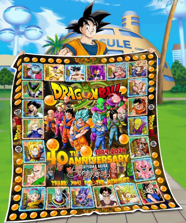 Dragon Ball Your Wish Comes True 40th Anniversary Fleece Blanket Quilt