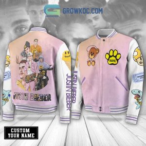 Drew Personalized Justin Bieber Baseball Jacket