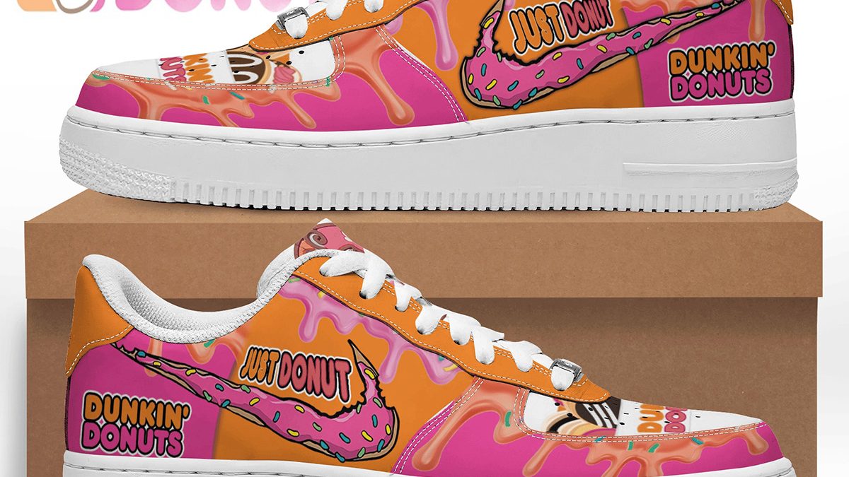 Dunkin Donuts Just Donut Fan Air Force 1 Shoes Growkoc