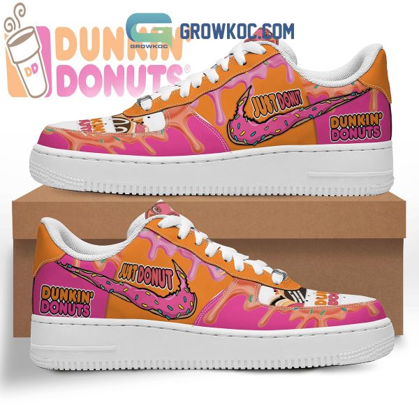 Dunkin’ Donuts Just Donut Fan Air Force 1 Shoes