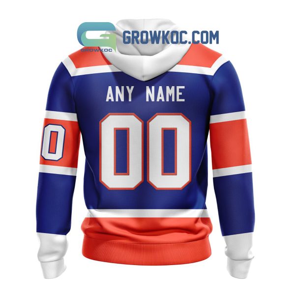 Edmonton Oilers Fanatics Branded Royal 2023 Personalized Hoodie Shirt