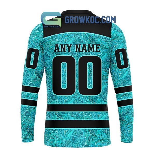 Edmonton Oilers Fight Ovarian Cancer Personalized Hoodie Shirts