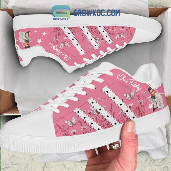 Elvis Presley Flower Garden Pink Design Stan Smith Shoes