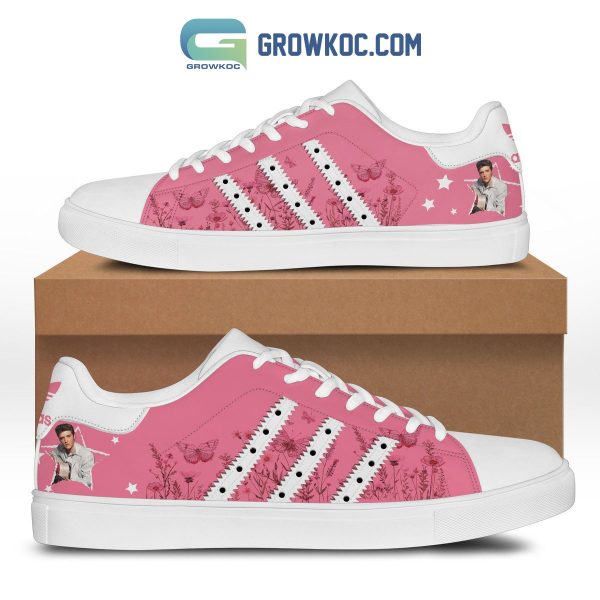 Elvis Presley Flower Garden Pink Design Stan Smith Shoes