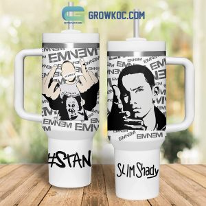 Eminem Stan Slim Shady 40oz Tumbler White Design