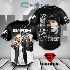 Eminem The Truth Is You Don’t Know What Is Going To Happen Tomorrow Baseball Jersey