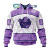 Flint Firebirds Lavender Fight Cancer Personalized Hoodie Shirts