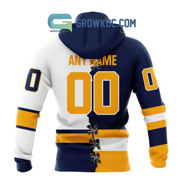 Erie Otters Mix Home And Away Jersey Personalized Hoodie Shirt