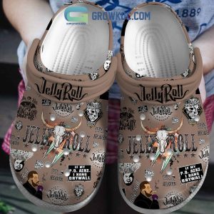 Even Savage Bitches Go To Heaven Jelly Roll Brown Design Crocs Clogs