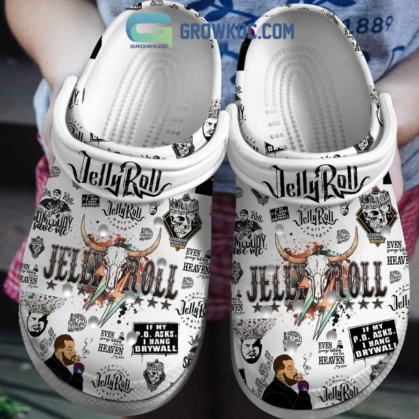 Even Savage Bitches Go To Heaven Jelly Roll Crocs Clogs White Version