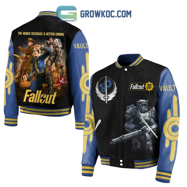 Fallout The World Deserves A Better Ending Baseball Jacket