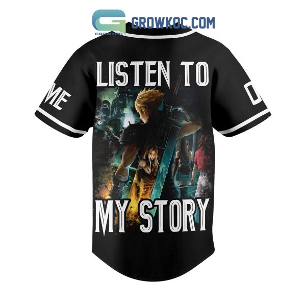 Final Fantasy Listen To My Story Love Personalized Baseball Jersey