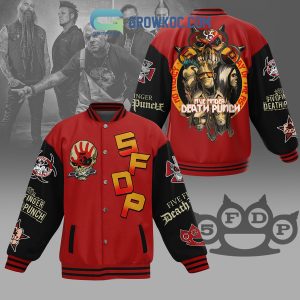 Five Finger Death Punch Loyal Fan Red Design Baseball Jacket