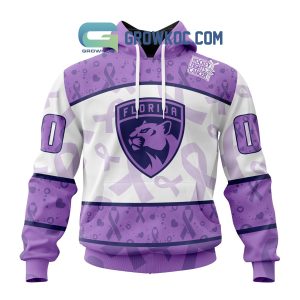 Florida Panthers Lavender Fight Cancer Personalized Hoodie Shirts