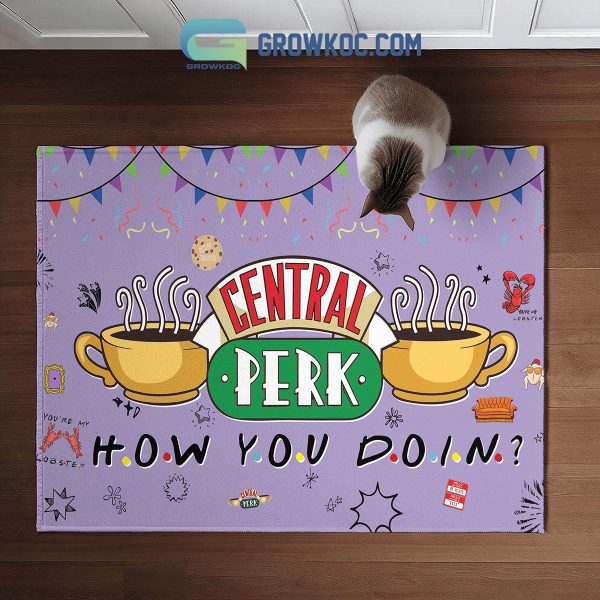 Friends Central Perk How You Doing Fan Doormat
