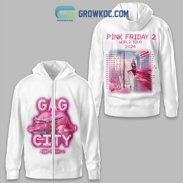 Gag City Nicki Minaj Pink Friday 2 Tour White Design Hoodie Shirts