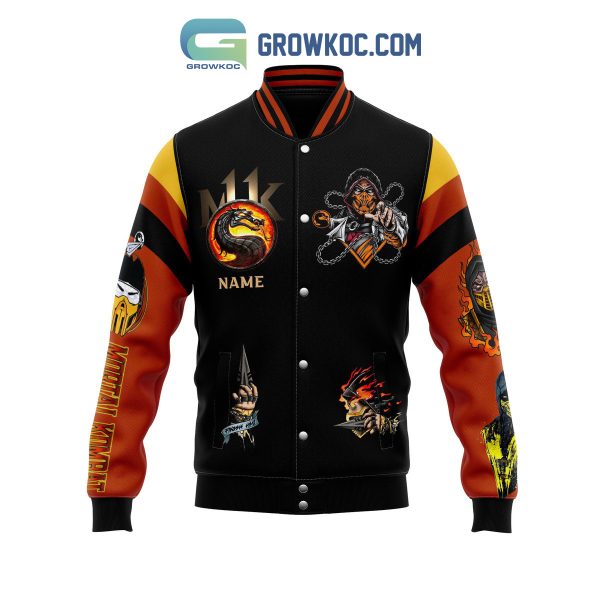 Get Over Here Mortal Kombat Personalized Baseball Jacket