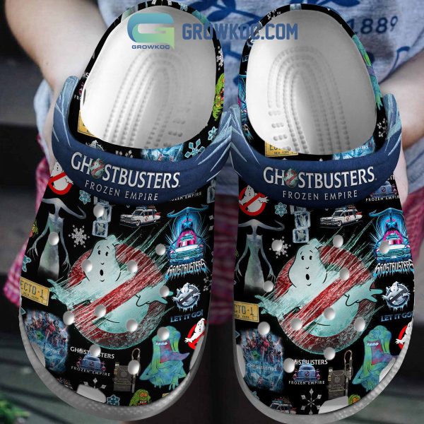 Ghostbusters Frozen Empire Let It Go Crocs Clogs  Blue Version