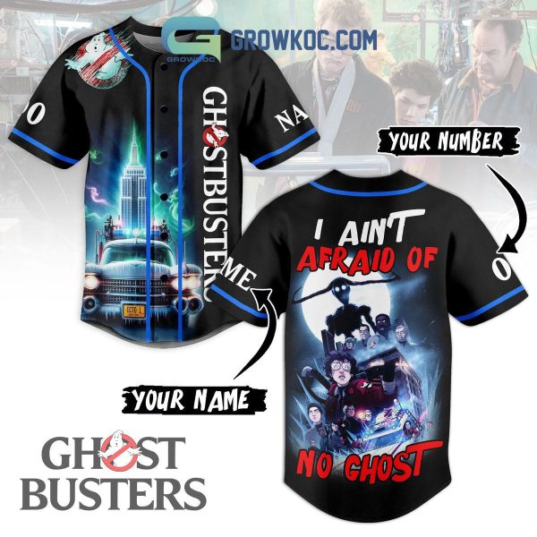 Ghostbusters I Ain’t Afraid Of No Ghost Personalized Baseball Jersey