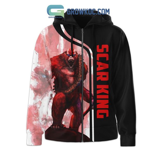 Godzilla Kong The New Empire Scar King Born To Your New King Hoodie Shirts