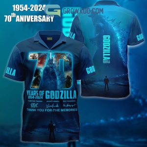 Godzilla Thank You For 70 Years Of The Memories Baseball Jersey