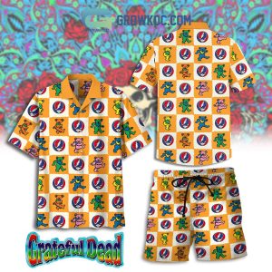 Grateful Dead Band Hawaiian Shirt With Short