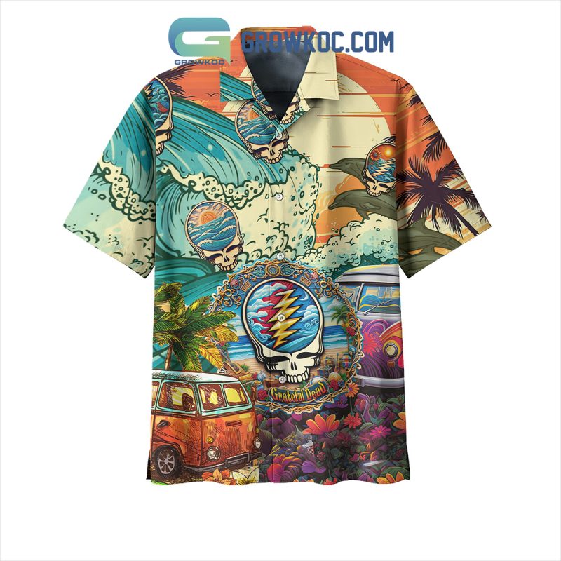 Grateful Dead Hawaiian Shirts With Summer Flip Flop - Growkoc