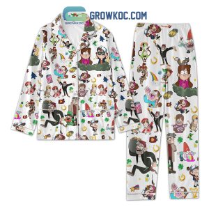 Gravity Falls Character Polyester Pajamas Set White Version