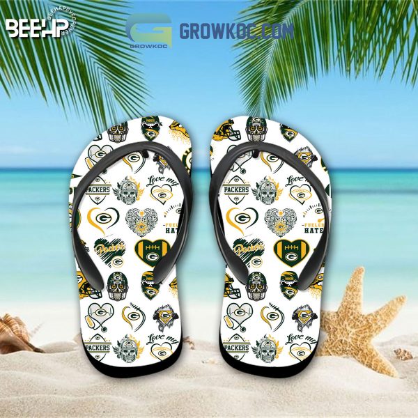 Green Bay Packers Hawaiian Shirts And Shorts With Flip Flop