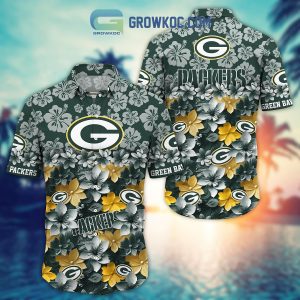 Green Bay Packers Hibiscus Summer Flower Hawaiian Shirt