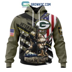 Green Bay Packers NFL Veterans Honor The Fallen Personalized Hoodie T Shirt