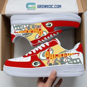 Green Bay Packers Team Logo Fan Air Force 1 Shoes