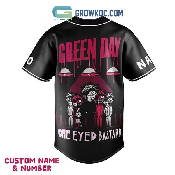 Green Day One-Eyed Bastard Personalized Baseball Jersey
