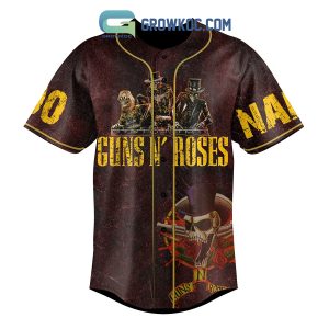 Guns N’ Roses Knock Knock One Heaven Door Personalized Baseball Jersey