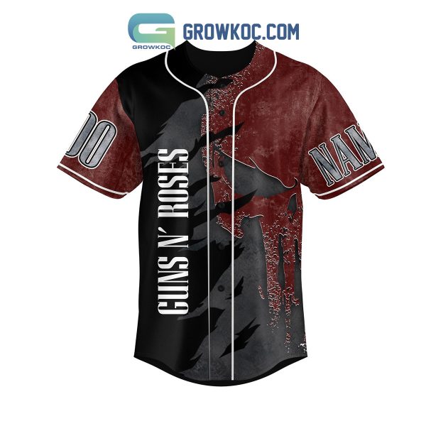 Guns N’ Roses Old Time Whiskey Personalized Baseball Jersey