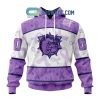 Guelph Storm Lavender Fight Cancer Personalized Hoodie Shirts