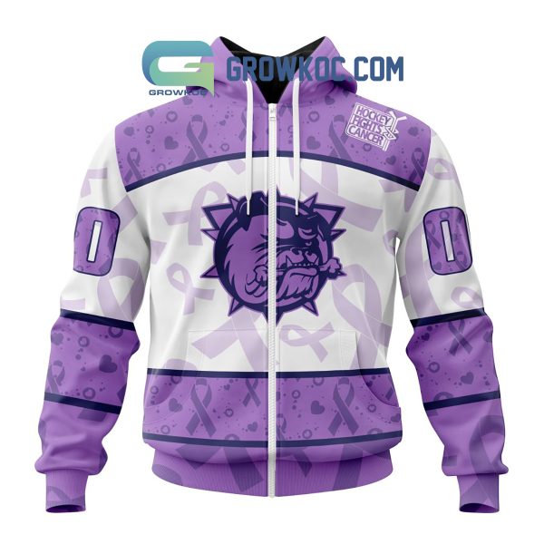 Hamilton Bulldogs Lavender Fight Cancer Personalized Hoodie Shirts