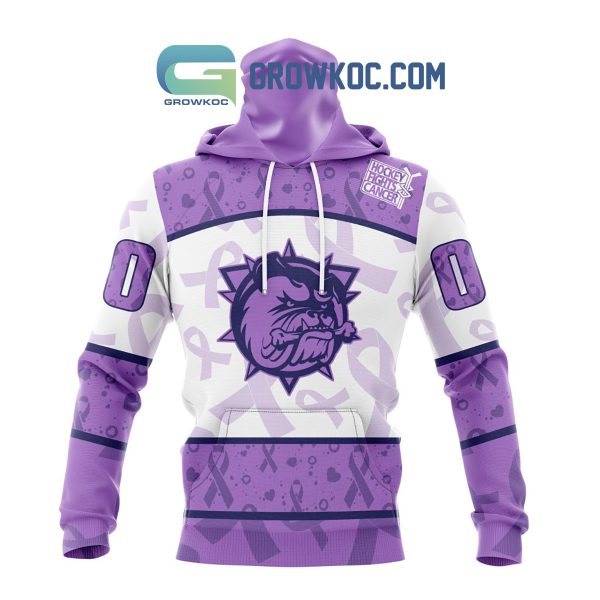 Hamilton Bulldogs Lavender Fight Cancer Personalized Hoodie Shirts