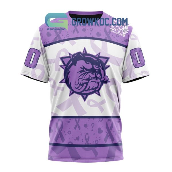 Hamilton Bulldogs Lavender Fight Cancer Personalized Hoodie Shirts