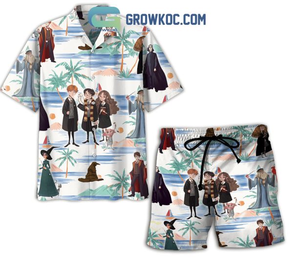 Harry Potter Hermione Granger Ron Weasley Hawaiian Shirts With Shorts